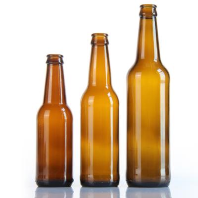 Frosted Empty Glass Soda Bottles 16 Oz Glass Bottle With Crown Cap