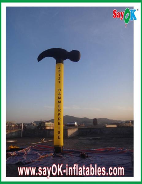 Rasgo-parada inflável H8m de pano de Axe Shape Nylon do dançarino do ar do ventilador do UL/CE de Rental do dançarino do ar