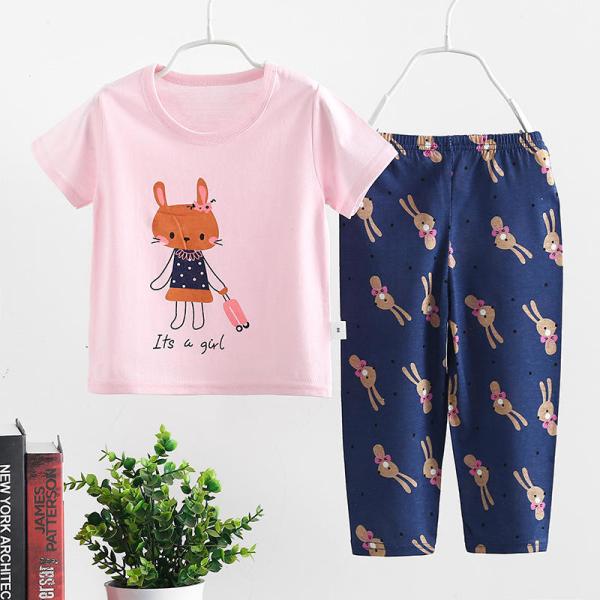 Children'S Outfit Sets Cotton Children Boutique Printing Sets Kids Pure Cotton Suit