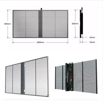 Glass Window Outdoor LED Mesh Display High Brightness DIP P10.4mm