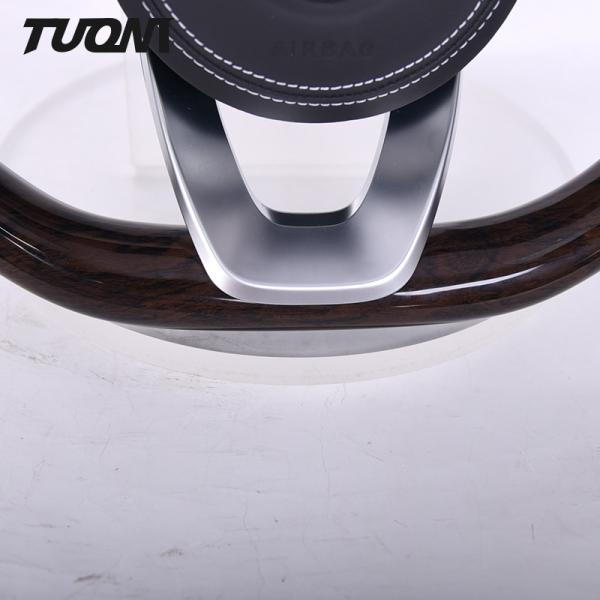 Custom Wooden Steering Wheel Mercedes Benz Black Smooth Leather