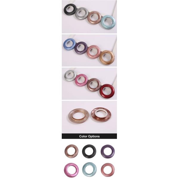 Nickel Free Plastic Drape Sliding Eyelet Curtain Rings