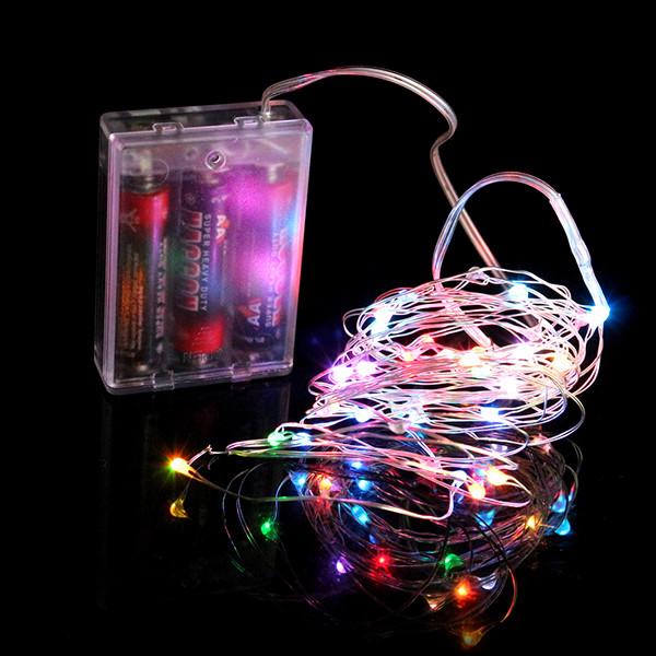 3*AA Battery Operated Multi-Color LED String Lights For Christmas, Party, Festival Decoraction