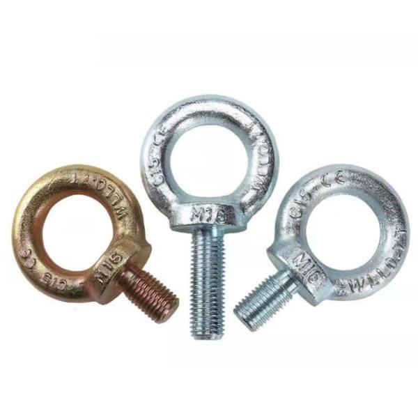 12 Inch Fasteners Galvanised Eye Bolts Carbon Steel DIN 580 Round Bolt