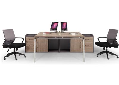Simple Appearance Modular Workstation Desk , Workstation Office Furniture Smooth Treatment