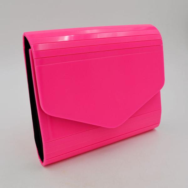 Elegant Luxury Cosmetic Evening Clutch Bags Carton Pink Clutch Envelope Bag