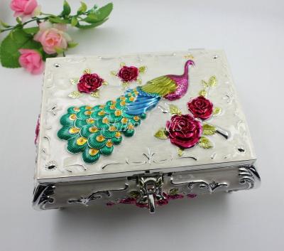 Shinny Gifts Fashion Jewerly Organizer Box Earring Storage Box Cosmetic Jewelry Box