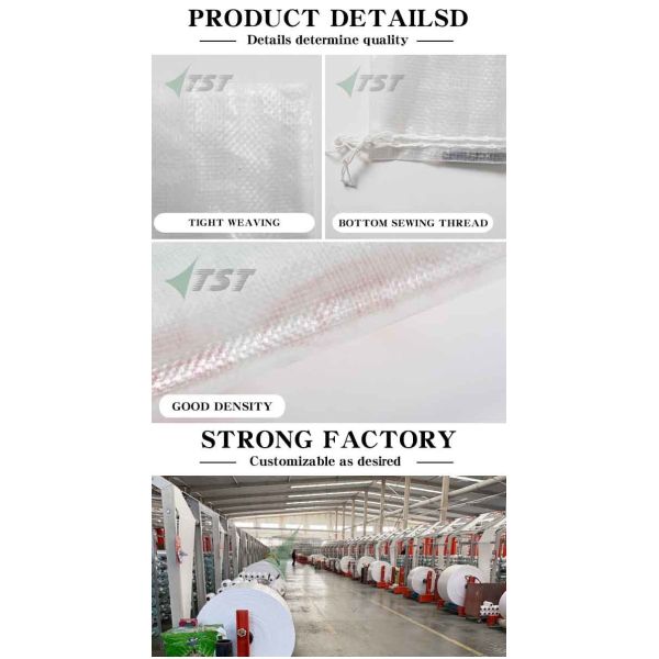 Transparent 10kg 25kg 50kg Laminated PP Woven Bag For Rice Grain
