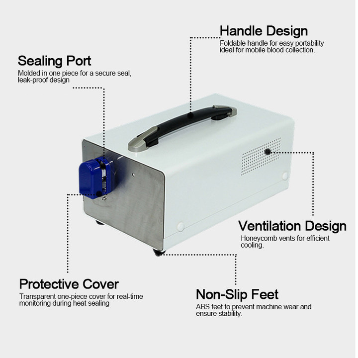 CL-FR6 Blood Bank Equipment Single-chip Control Adjust Automatically Blood Bag Tube Sealer