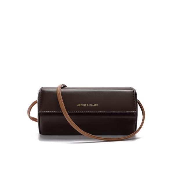 2024 NEW SIMPLE FASHION SMALL BAG NETWORK RED EVERYTHING SINGLE SHOULDER CROSSBODY FEMALE BAG FASHION NICHE CYLINDER BAG