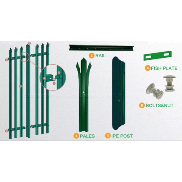 Cerco de jardín de alambre soldado de acero Q235 recubierto en polvo