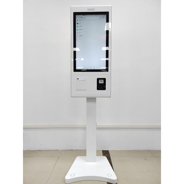 White Queue Ticket Kiosk with Quad-core Cortex-A17 Processor 178°/178° Viewing