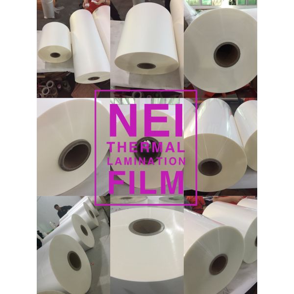 Transparent BOPP Thermal Lamination Film with EVA Glue From Korea and 2200 Mm Width for Clear Protective Coating