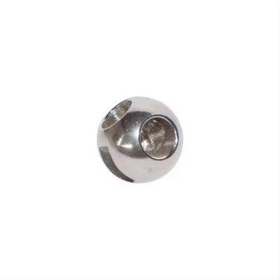 Padrão nacional DN150-DN300 201/304/316L válvula de esferas de três vias de aço inoxidável com resistência à corrosão e superfície polida espelho