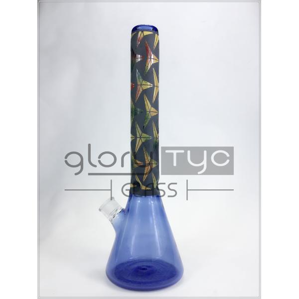a taça de vidro fêmea gravada da tubulação de água de 18.8mm cabeça tribal bongs