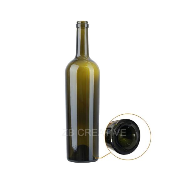 Cork Top Empty Wine Glass Bottle 750ml  For Grand Reserve 720g 1725K-1