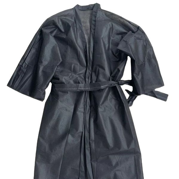 Wholesale Disposable Non-woven Spa Kimono Bathrobe XL Beauty Salon Sauna Gown Summer Bath Skirt Dress Sweat Steam Suit Robe