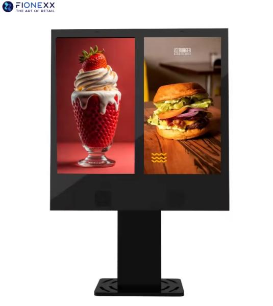 24/7 Commercial Grade IP55 Rated Drive Thru Digital Signage with IPS Panel for Outdoor Applications