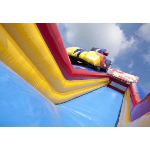 Diapositiva inflable adulta del PVC del coche emocionante 0.55m m para el negocio de alquiler