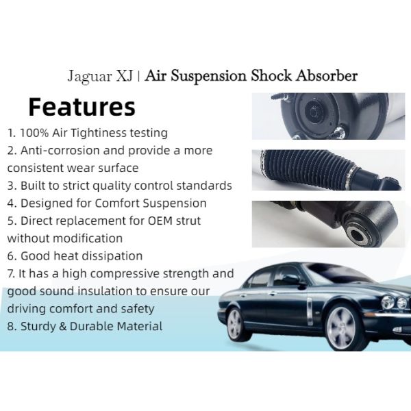 Best Replacement Rear Air Suspension Shock Absorber for Jaguar XJ X350 OEM C2C25694