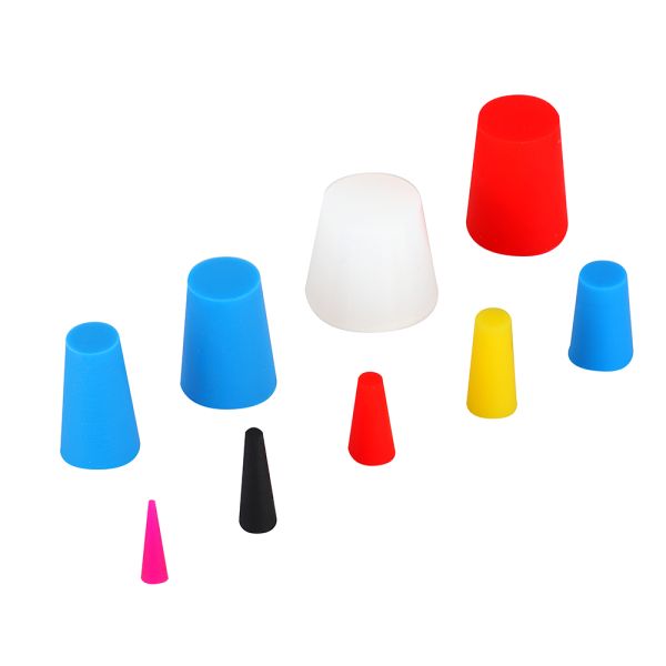 High Temp Protective Tapered Plug Assortment Kit 350PCS Masking System Silicone Rubber Stoppers 9 Sizes Processing Service