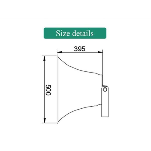 Алюминиевые водоустойчивые рупорные громкоговорители звучат на открытом воздухе диктор PA