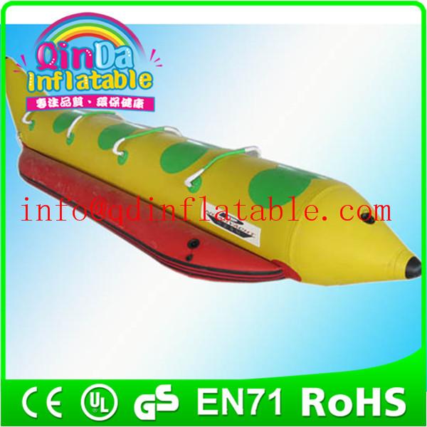 Funny inflatable water games flyfish banana boat for sale pvc water park