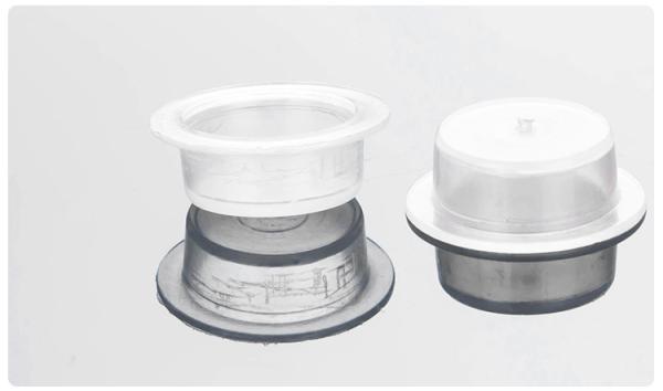White Tattoo Accessories , 1.7cm Plastic Disposable tattoo Ink Cups 50pcs / Bag