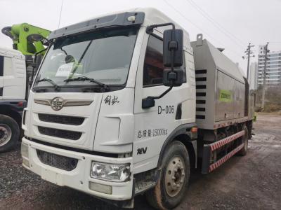Zoomlion Used Concrete Line Pump Truck Mouted 100-26mpa With WP10G336E341 Engine