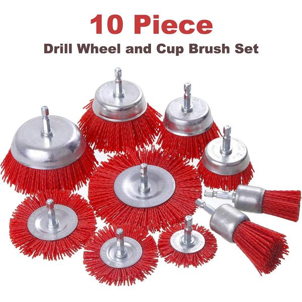 High Performance Nylon Wire Wheel Brush Filament Drill Brush Flat Wheel