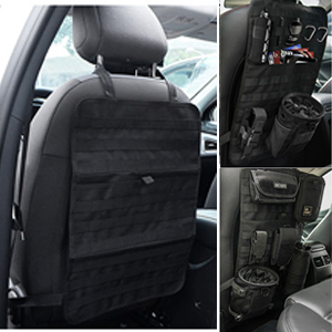 Universal Tactical Seat ​Back Organizer Vehicle Molle Panel Organizer Storage Bag With Detachable Molle Pouch