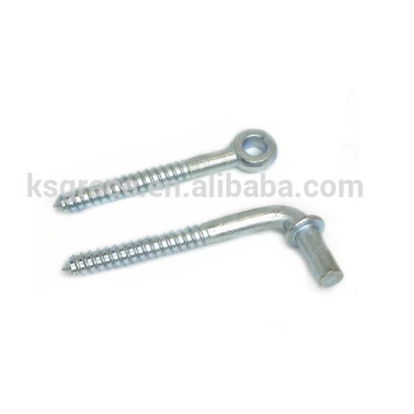 Цинк покрыл l тип крюк винта древесины наблюдает 7 форменных l винты форменной прямоугольной собственной личности выстукивая деревянные