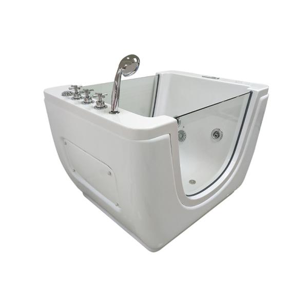 Shower Handle Baby SPA Bathtub Newborn Baby Tub 1.1m With LED Lights