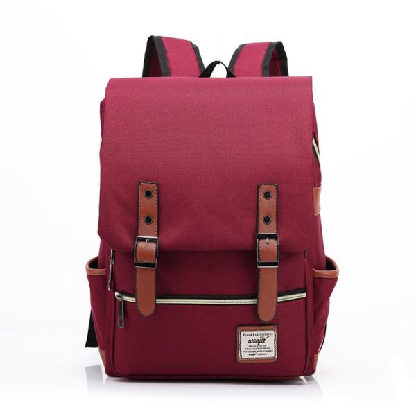 The new outdoor men and women personalized retro fashion canvas backpack shoulder bag