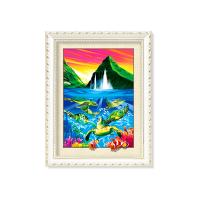 Fotografia personalizada das tartarugas e dos golfinhos 5D do tamanho para a decoração da casa