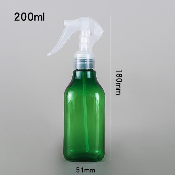 White Amber Pet Plastic Trigger Spray Bottle 200ml 7 Oz 6 Oz Mini For Salon House Clean