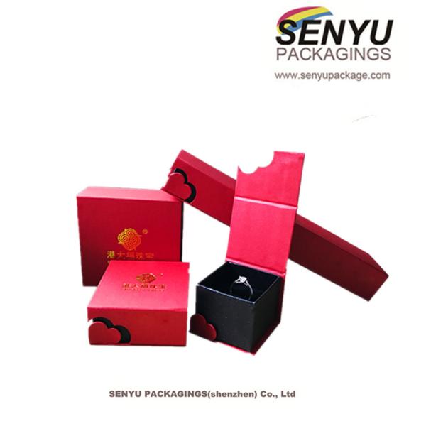 Unique Heart Design Jewelry Box Packaging / Flower Boxes For Roses Packaging