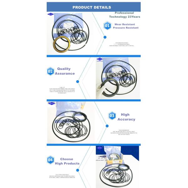 Joints de Kit High Pressure Skeleton Oil de réparation de Marine Hydraulic Motor Oil Pump