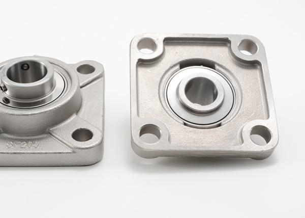 Flange Mounted Stainless Steel Pillow Block Relubricatable 4 Holes Bearing Housing SUCFX05