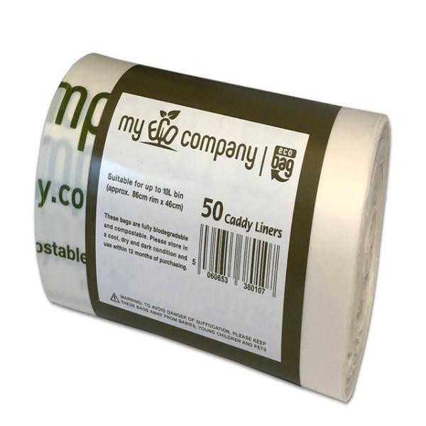 Venta más alta de mayorista sostenible 100% de maíz biodegradable con almidón de maíz logotipo personalizado Compostaje para el hogar Eco amigable Compostable bolsa de residuos de patio