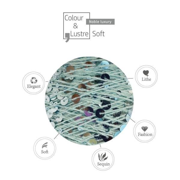 55% хлопка 45% полиэстера шерстяная нить Красочная блестящая нить для сумки Одежда вязание