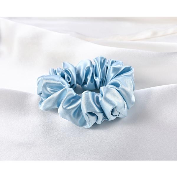 100% Pure Mulberry Silk Pink Oversized Scrunchies Silk Hair Ties Elastics Ponytail Holder