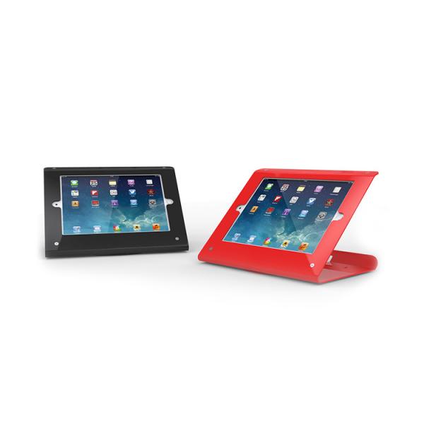 COMER anti theft lock tablet counter-top display mounted 360 degree rotating tablet stand for digital retail stores