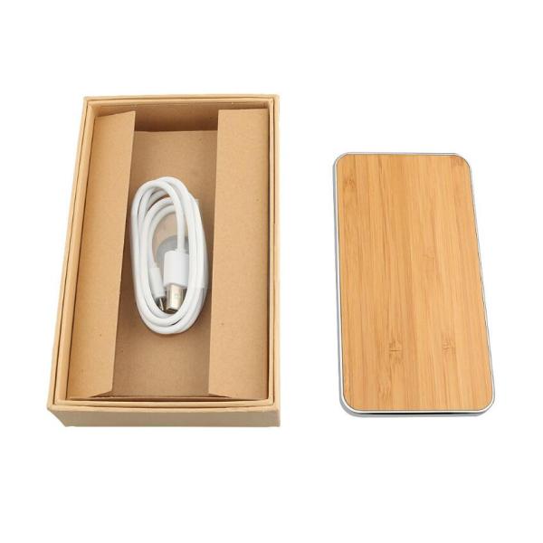 Universal Wireless Cell Phone Charger , Wood Surface Cordless Charging Station