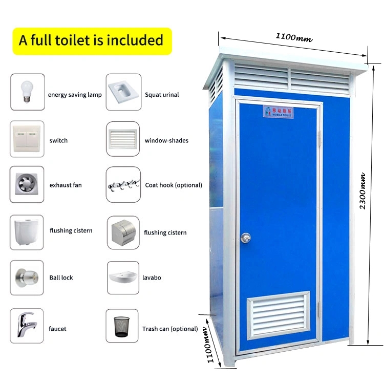 Кабина Toliet Tempoary передвижная Porta для достопримечательностей
