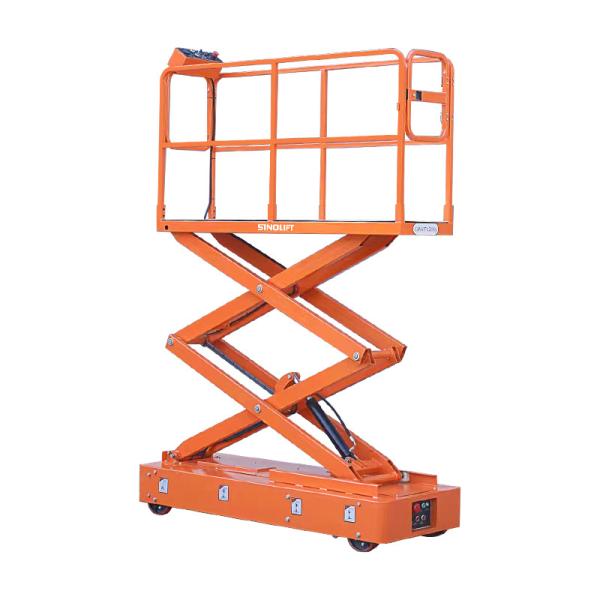 A máquina desbastadora vegetal da estufa automotora da série de SINOLIFT GSJ0.2 elétrica Scissor a tabela de elevador