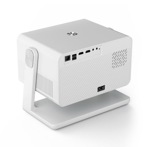 H5 White Android Home Theater Projector 1080P Dust Free 600 ANSI Projector