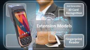 Портативный принтер PDA термальный, Handheld андроид блока развертки штрихкода 1D 2D с дисплеем