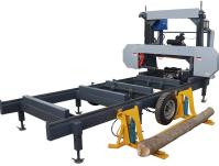 Máquina portátil de la serrería de madera hidráulica de la gasolina con el remolque móvil