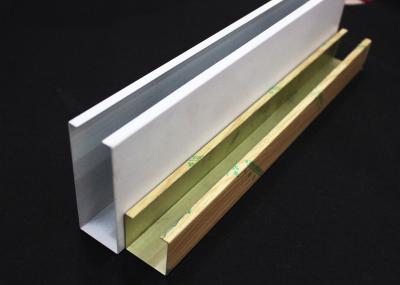 Teto da tela do perfil do U-alumínio do metal branco, telhas de suspensão do teto